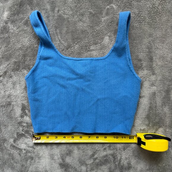 House Of Harlow 1960 Top Tank Ribbed Cropped - Picture 2 of 3